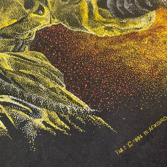 Vintage 1990s Firefighter Crewneck 90s Fireman Crewneck Tshirt - Picture 6 of 6